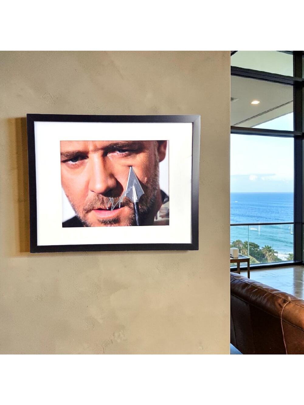 Rare Russell Crowe Robin Hood, Gladiator Autographed 11X14 Framed & Matted COA